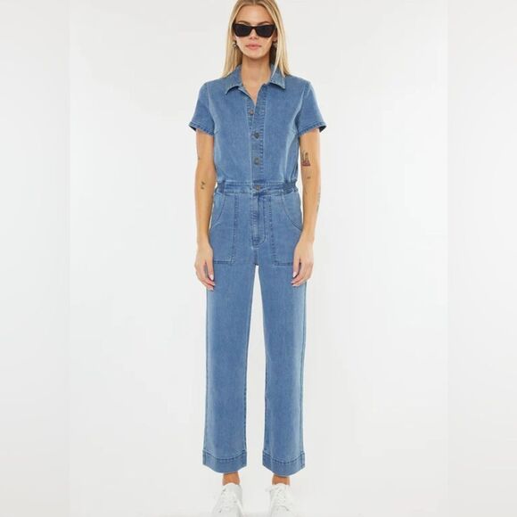 Kancan Chantelle Denim Jumpsuit XL - Picture 1 of 7
